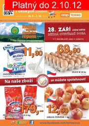 akční leták COOP 26.9.2012-2.10.2012