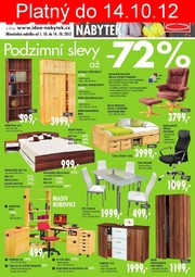 akční leták IDEA nábytek 1.10.2012-14.10.2012