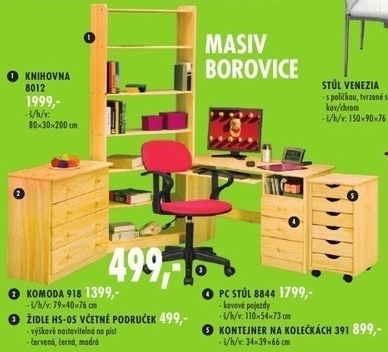 Masiv borovice, knihovna 