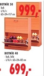 Botník, provedení buk
