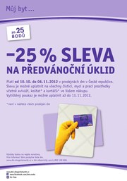 akční leták dm drogerie 10.10.2012-10.11.2012