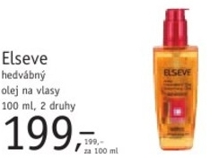 Elseve, hedvábný  olej na vlasy