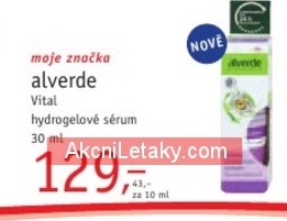 Alverde, vital hydrogelové sérum