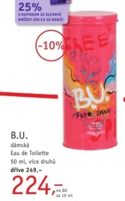 B.U. dámská Eau de Toilette