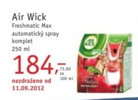 Air Wick Freschmatic Max, automatický spray