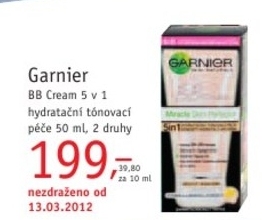Garnier BB Cream 5v1, hydratační tónovací péče