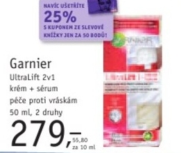 Garnier Ultralift 2v1 krém a sérum