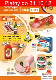 akční leták COOP 15.10.2012-31.10.2012