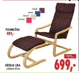 Lisa, křeslo ohýbané dřevo