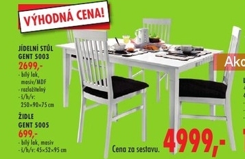 Jídelní sestava Gent