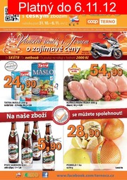akční leták COOP 31.10.2012-6.11.2012