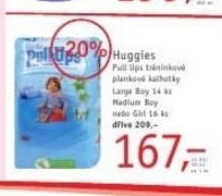 Huggies Pull Ups, tréninkové plenkové kalhotky