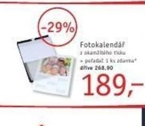 Fotokalendář z okamžitého tisku