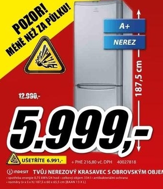 Elektrická chladnička INDESIT