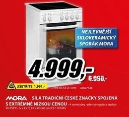 Elektrický sporák MORA