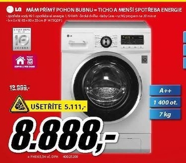 Automatická pračka LG
