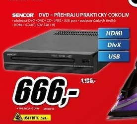 DVD přehrávač SENCOR