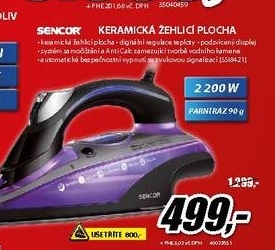 Keramická žehlička SENCOR 2200W