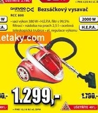 vysavač prachu DAEWOO bezsáčkový