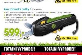 aku zahradní nůžky FIELDMANN 