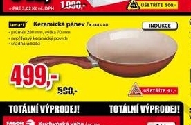 keramická kuchyňská pánev 28cm 