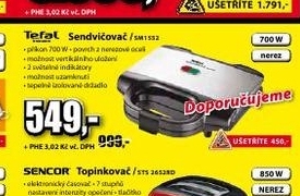 sendvičovač TEFAL 700W