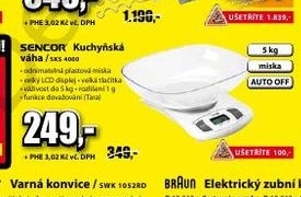 kuchyňská váha SENCOR do 5 kg