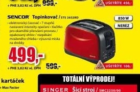 topinkovač SENCOR 850W nerez