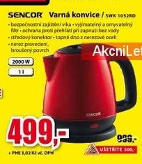 varná konvice SENCOR 1L