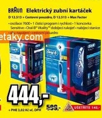 elektrický zubní kartáček BRAUN