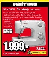 šicí stroj SINGER  SMC2250