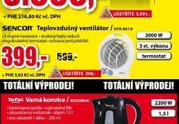 Teplovzdušný ventilátor