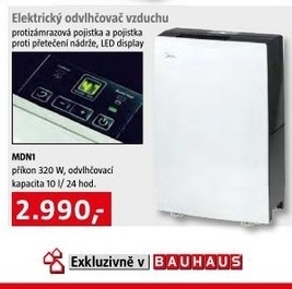 elektrický odvlhčovač vzduchu MDN 1