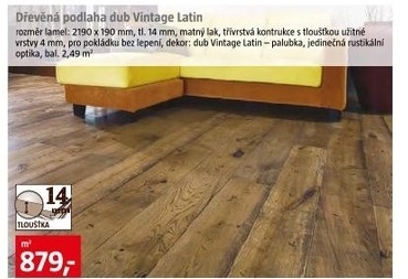 dřevěná podlaha dub Vintage Latin