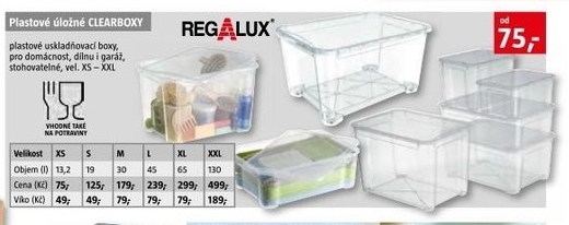 plastové úložné CLEARBOXY