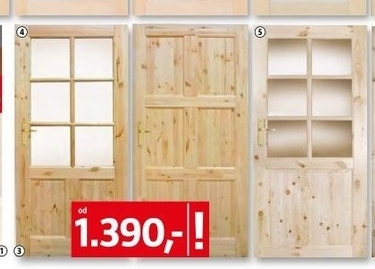 masivní borové dveře 