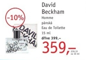 David Beckham Homme, Eau de Toilette