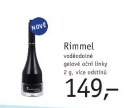 Rimmel, voděodolné gelové oční linky