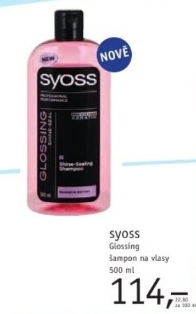 Syoss Glossing, šampon na vlasy