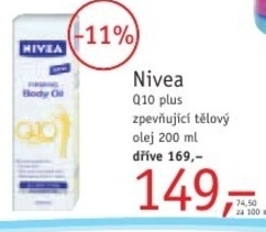 Nivea Q10 plus, zpevňující tělový olej