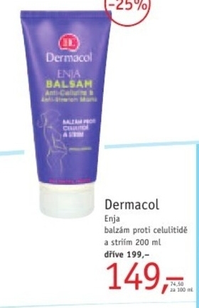 Dermacol Enja, balzám proti celulitidě a striím