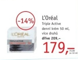 L´Oréal Triple Active, denní krém