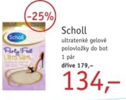 Scholl, ultratenké gelové polovložky do bot
