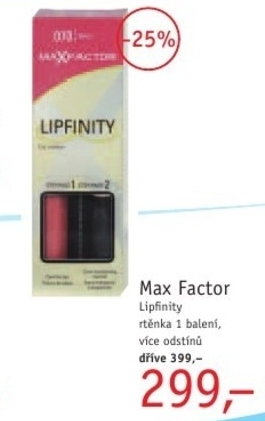 Max Factor Lipfinity, rtěnka