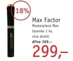 MAx Factor Masterpiece Max, řasenka