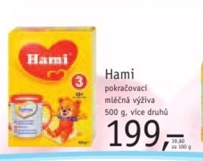 Hami, pokračovací mléčná výživa