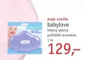 Babylove, hřejivý gelový polštářek levandule