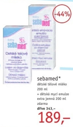 Sebamed, dětské tělové mléko