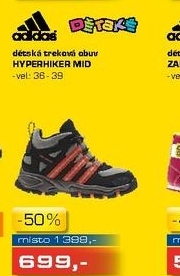 dětská terková obuv ADIDAS Hyperhiker Mid