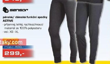 pánské/dámské funkční spodky SENSOR